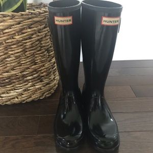 Hunter Original Gloss Rain Boot Size 6 Girls